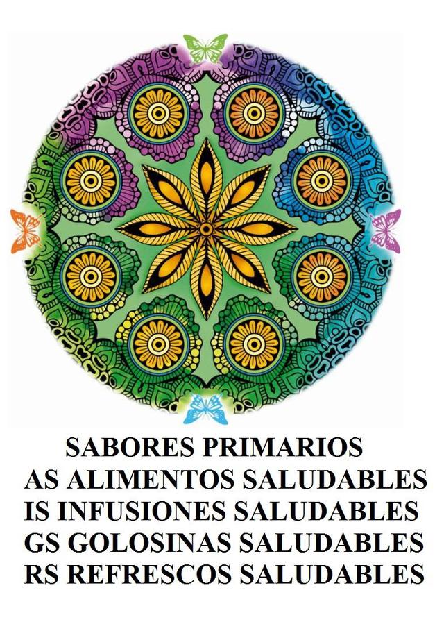 SABORES PRIMARIOS - AS ALIMENTOS SALUDABLES - IS INFUSIONES SALUDABLES - GS GOLOSINAS SALUDABLES - RS REFRESCOS SALUDABLES