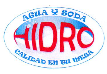 AGUA Y SODA HIDRO CALIDAD EN TU MESA