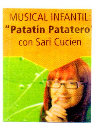 MUSICAL INFANTIL PATATIN PATATERO CON SARI CUCIEN