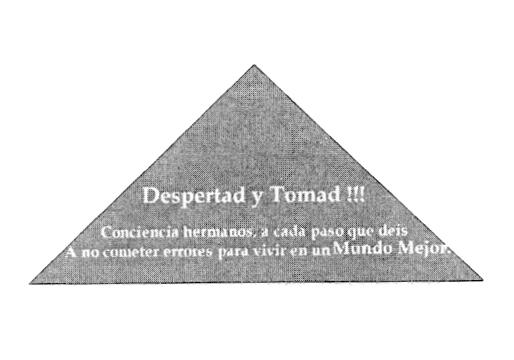 DESPERTAD Y TOMAD !!! CONCIENCIA HERMANOS, A CADA PASO QUE DEIS A NO COMETER ERRORES PARA VIVIR EN UN MUNDO MEJOR.