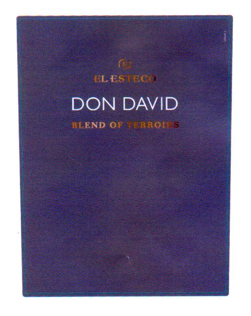 EL ESTECO DON DAVID BLEND OF TERROIRS