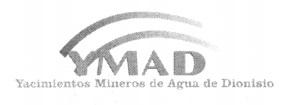 YMAD YACIMIENTOS MINEROS DE AGUA DE DIONISIO