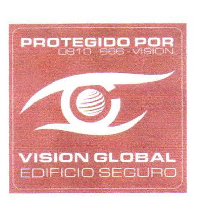 PROTEGIDO POR VISION GLOBAL EDIFICIO SEGURO 0810-666-VISION