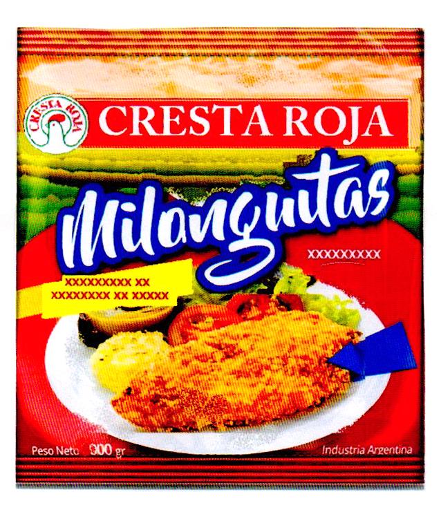 CRESTA ROJA MILANGUITAS INDUSTRIA ARGENTINA PESO NETO 900GR