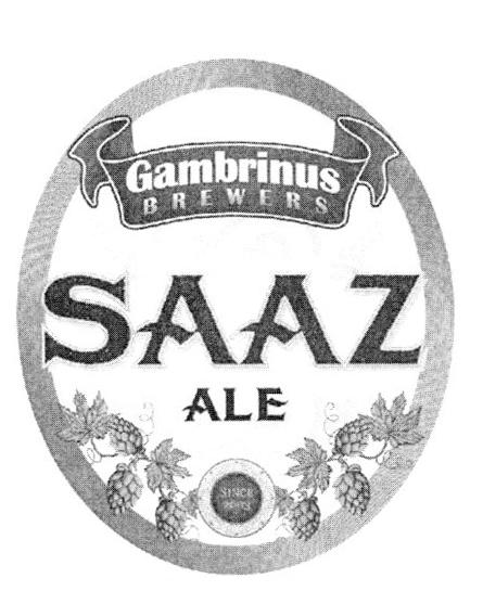 SAAZ ALE GAMBRINUS BREWERS SINCE 2003