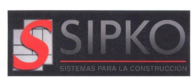 S SIPKO SISTEMAS PARA LA CONSTRUCCIÓN