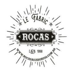 LE FABRIC ROCAS  ESTB 1998 WWW.ROCASACCESORIOS.COM.AR