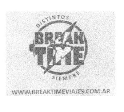 DISTINTOS BREAK TIME SIEMPRE WWW.BREAKTIMEVIAJES.COM.AR