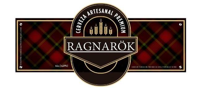 RAGNARÖK CERVEZA ARTESANAL PREMIUM ALC.(4.8%)