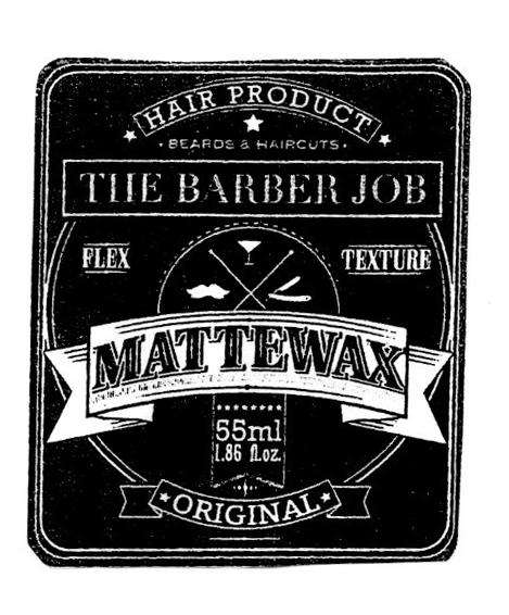 HAIR PRODUCT BEARDS & HAIRCUTS THE BARBER JOB FLEX TEXTURE MATTEWAX 55ML 1.86 FL. OZ ORIGINAL