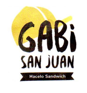 GABI SAN JUAN HACELO SANDWICH