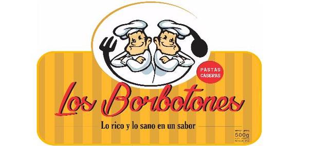 LOS BORBOTONES PASTAS CASERAS  LO RICO Y LO SANO EN UN SABOR PESO NETO 500 G