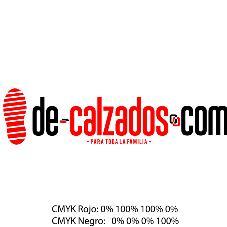 DE-CALZADOS.COM PARA TODA LA FAMILIA CMYK ROJO: 0% 100% 100% 0% CMYK NEGRO; 0% 0% 0% 100%