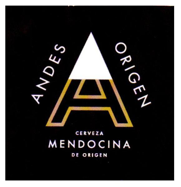 A ANDES ORIGEN CERVEZA MENDOCINA DE ORIGEN