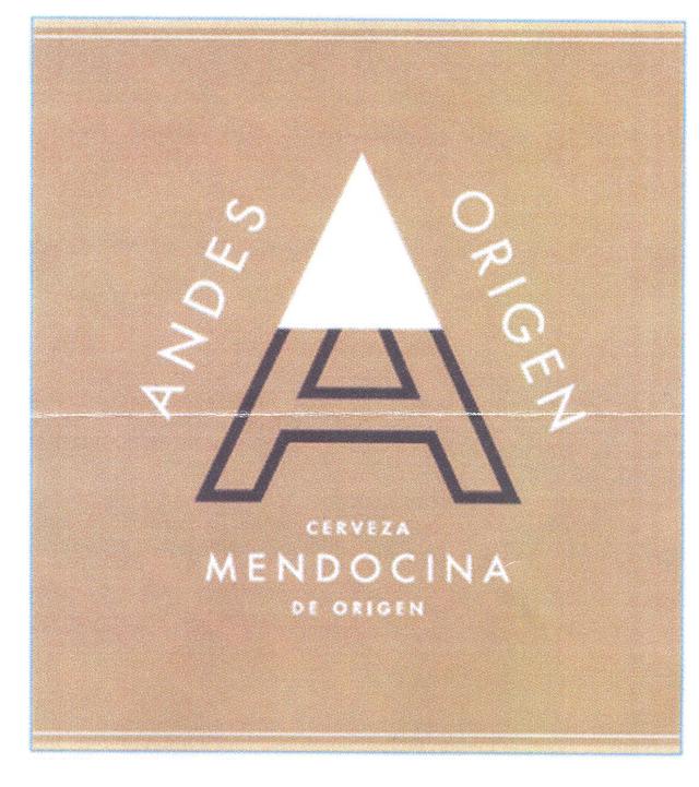 A ANDES ORIGEN CERVEZA MENDOCINA DE ORIGEN