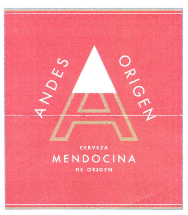 A ANDES ORIGEN CERVEZA MENDOCINA DE ORIGEN