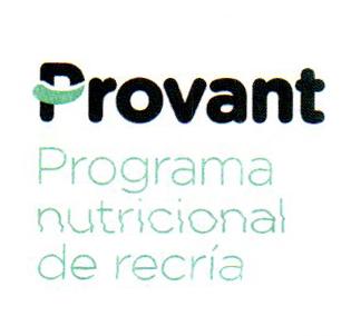 PROVANT PROGRAMA NUTRICIONAL DE RECRÍA