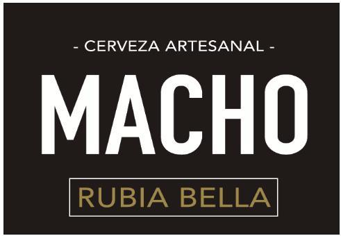 CERVEZA ARTESANAL MACHO RUBIA BELLA