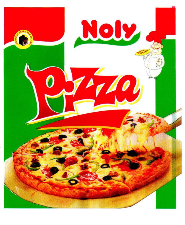 NOLY PIZZA COCINAR EN HORNO BIEN CALIENTE