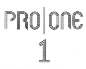 PRO|ONE 1