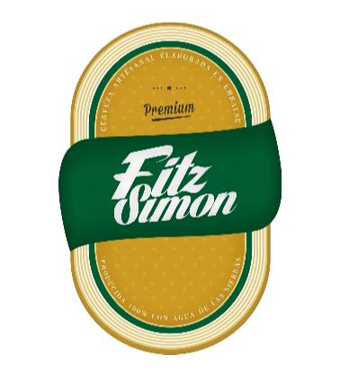 FITZ SIMON PREMIUM CERVEZA ARTESANAL ELABORADA EN EMBALSE PRODUCIDA 100 % CON AGUA DE LAS SIERRAS