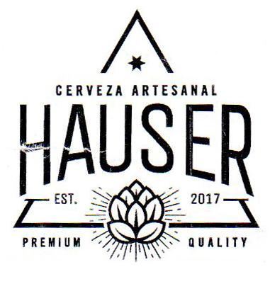 HAUSER CERVEZA ARTESANAL EST. 2017 PREMIUN QUALITY