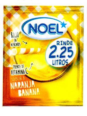 NOEL RINDE 2.25 LITROS BAJO EN AZUCARES FUENTE DE VITAMINA C SABOR A NARANJA BANANA