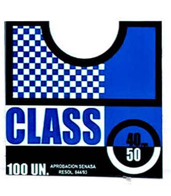 CLASS 40 50 100 UN. APROBACION SENASA RESOL. 84493