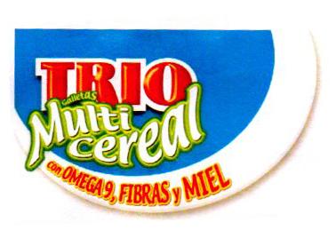 TRIO GALLETAS MULTI CEREAL CON OMEGA9, FIBRAS Y MIEL