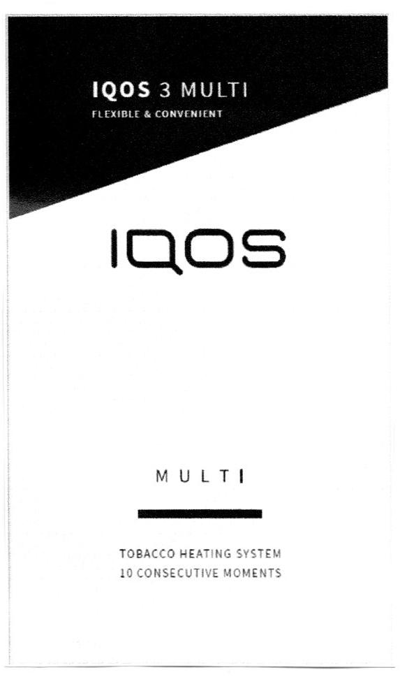 IQOS3 MULTI FLEXIBLE & CONVENIENT IQOS MULTI TOBACCO HEATING SYSTEM 10 CONSECUTIVE MOMENTS