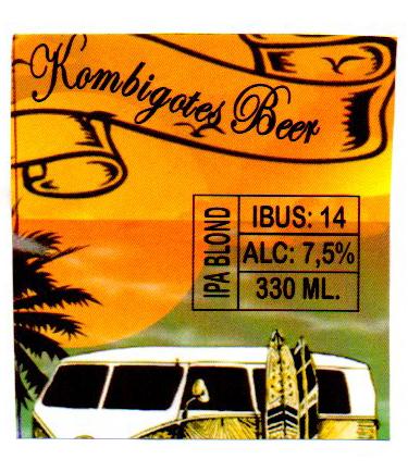 KOMBIGOTES BEER IPA BLOND IBUS: 14  ALC: 7,5% 330ML.