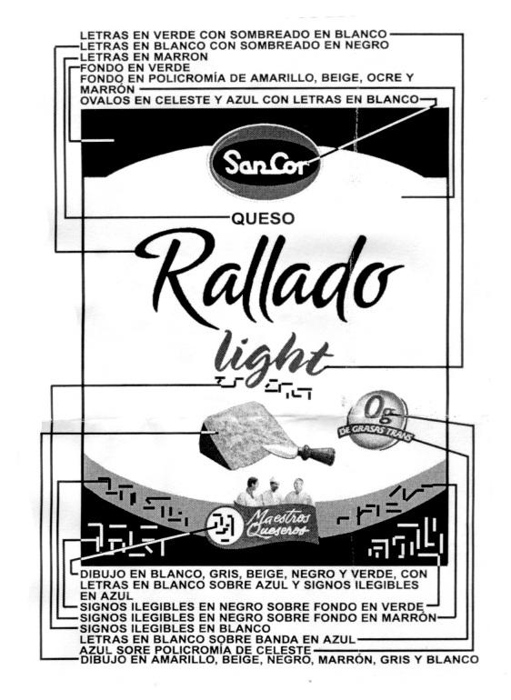 RALLADO LIGHT QUESO SANCOR 0G DE GRASAS TRANS MAESTROS QUESEROS