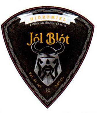 HIDROMIEL BEBIDA ALCOHOLICA A BASE DE MIEL JÓL BLÓT VOL.AL 16 LC 500 CC.