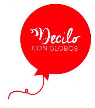 DECILO CON GLOBOS