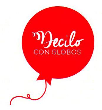 DECILO CON GLOBOS