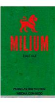 MILIUM PALE ALE CERVEZA SIN GLUTEN HECHA CON