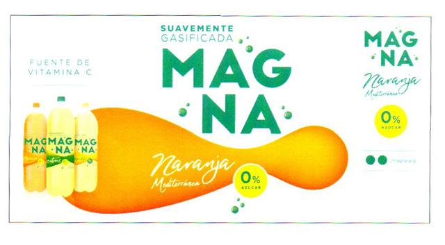 SUAVEMENTE GASIFICADA MAGNA NARANJA 0% AZUCAR FUENTE DE VITAMINA C MAGMAGMAG NA · NA · NA ·/MAGNA ARG.
