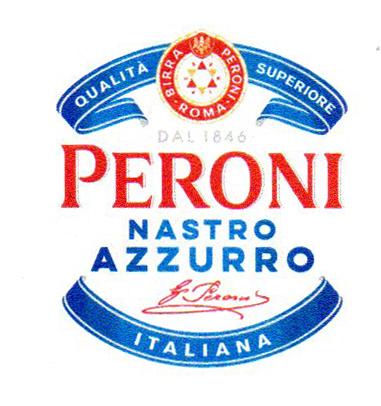 QUALITÁ SUPERIORE PERONI ROMA BIRRA DAL 1846 PERONI NASTRO AZZURRO ITALIANA