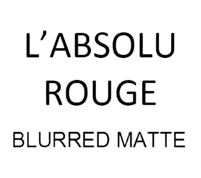 L'ABSOLU ROUGE BLURRED MATTE