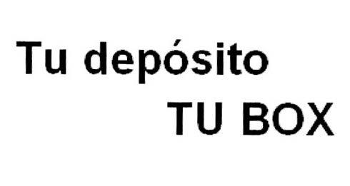 TU DEPOSITO TU BOX