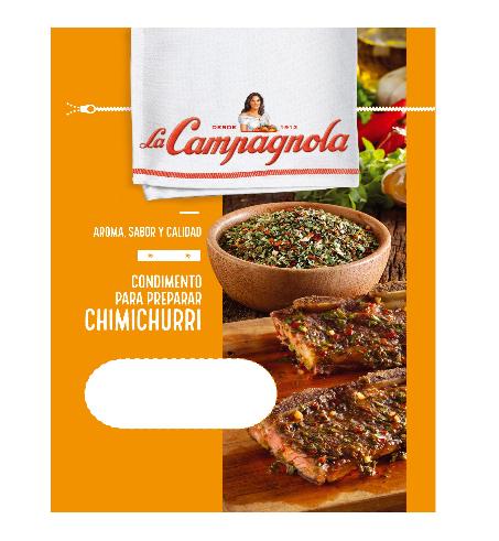 DESDE 1912 LA CAMPAGNOLA CONDIMENTO PARA PREPARAR CHIMICHURRI AROMA, SABOR Y CALIDAD