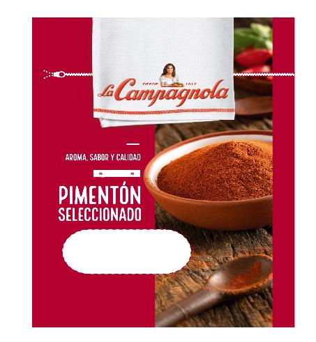 DESDE 1912 LA CAMPAGNOLA PIMENTON SELECCIONADO AROMA, SABOR Y CALIDAD