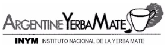 ARGENTINEYERBAMATE INYM INSTITUTO NACIONAL DE LA YERBA MATE