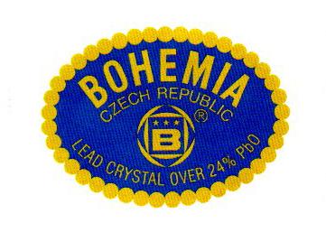 BOHEMIA CZECH REPUBLIC B LEAD CRYSTAL OVER 24 % PBO