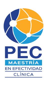 PEC MAESTRÍA EN EFECTIVIDAD CLÍNICA