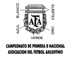 AFA CAMPEONATO DE PRIMERA B NACIONAL ASOCIACION DEL FUTBOL ARGENTINO