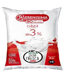 LS LA SERENISIMA 90 AÑOS DE CALIDAD CLASICA TENOR GRASO 3% LECHE FRESCA VITAMINAS A D