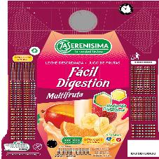 LA SERENISIMA LA VERDAD LACTEA LECHE DESCREMADA + JUGO DE FRUTAS MULTIFRUTA FACIL DIGESTION