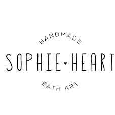 HANDMADE  SOPHIE HEART  BATH ART