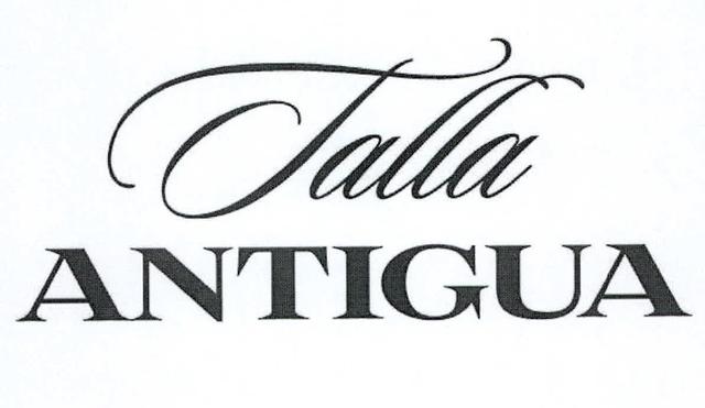 TALLA ANTIGUA